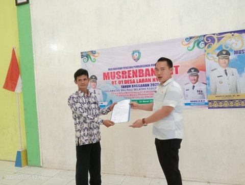 MUSREMBANG RT DESA LABAN NYARIT