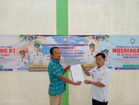MUSREMBANG RT DESA LABAN NYARIT	